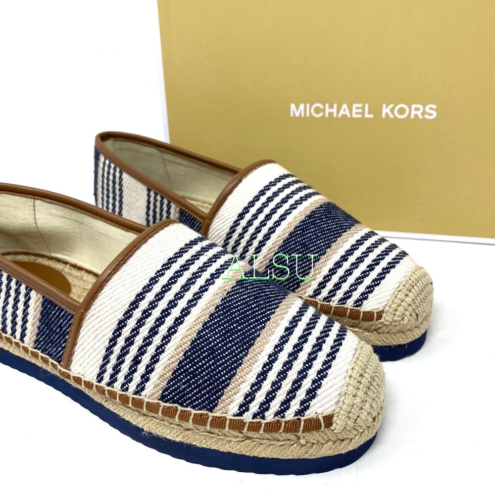 Michael Kors Mathilde Espadrille Canvas Navy Women - Picture 4 of 10